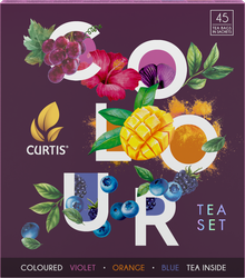 Набор чайный CURTIS Colour Tea Set, ассорти 9 вкусов, с цветными чаями, 45пак, картинка
