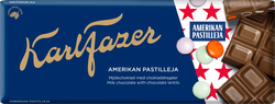 Шоколад FAZER Карл, с драже, 180г, крупный план