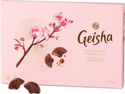 Конфеты FAZER GEISHA из молочного шоколада с начинкой из фундука, 185г, фото