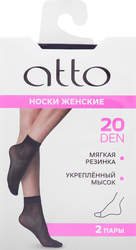 Носки женские AТТО р. 23–25 20 den nero, Арт. Nerol20-2, 2пары, фотография