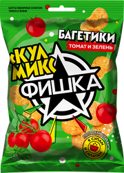 Сухарики пшеничные ФИШКА Багетики, со вкусом томата и зелени, 80г, фото
