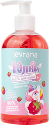Гель для душа LEVRANA детский,Малиновый мармелад, картинка