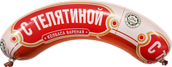 Колбаса вареная РУЗКОМ с телятиной Халяль, полукольцо, 800г, фото
