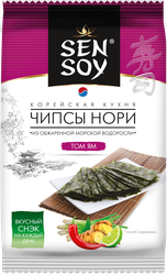 Чипсы нори SEN SOY Том Ям, 4,5г, картинка