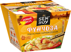 Лапша SEN SOY Фунчоза под острым сырным соусом, 125г, изображение