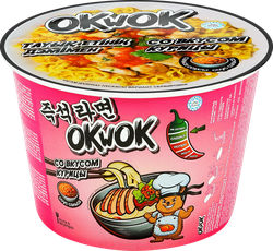 Лапша OKWOK со вкусом курицы с соусом Сальса, 120г, фотография