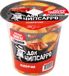 Изображение товара Чипсы пшеничные ДОН ЧИПСАРРО со вкусом кимчи, 90г Изображение товара Чипсы пшеничные ДОН ЧИПСАРРО со вкусом кимчи, 90г