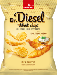 Чипсы картофельные DR.DIESEL со вкусом хрустящая рыбка, 120г, фото