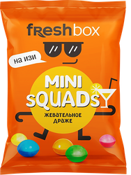 Драже жевательное FRESHBOX Mini Squads со вкусом клубники/голубики/апельсина/лимона/яблока/винограда, 40г, детальное фото