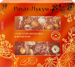 Рахат-лукум IGRIS со вкусом апельсина, с фундуком, 145г, фото