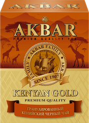 Чай черный AKBAR Gold, кенийский гранулированный, 200г, крупный план