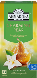 Чай зеленый AHMAD TEA Чарующая Груша, 25пак, изображение