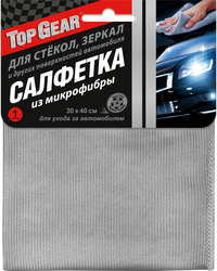 Салфетка для ухода за автомобилем TOP GEAR 30х40см, микрофибра, Арт. 72532, изображение