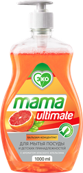 Бальзам для мытья посуды MAMA ULTIMATE с ароматом красного апельсина, 1000мл, фото