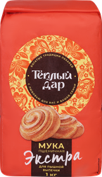 Мука пшеничная ТЕПЛЫЙ ДАР Экстра, 1кг, изображение