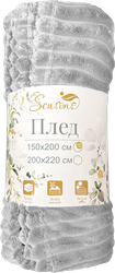 Плед SEASONS Line 150x200см, жемчужно-серый, Арт. 06706, изображение