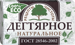 Мыло туалетное РЕЦЕПТЫ ЧИСТОТЫ Дегтярное, 200г, картинка