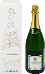 Вино игристое LOUIS REGNIER Champagne Grande Reserve выдержанное белое брют, п/у, 0.75л, фото