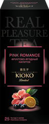 Напиток чайный КИОКО Limited Pink Romance, каркаде с ягодами и фруктами, 25пак, вид