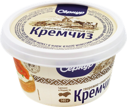 Сыр творожный СЕРНУР Кремчиз сливочный 65%, без змж, 140г, крупный план