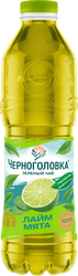 Напиток ЧЕРНОГОЛОВКА Айс Ти Зеленый чай, мята-лайм негазированный, 1л, картинка