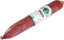 Колбаса сырокопченая МАЛАДЗЕЧНА Киндюк мясная, высший сорт, весовая, крупный план