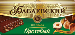 Шоколад темный БАБАЕВСКИЙ Ореховый, 40г, вид