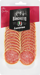 Колбаса сырокопченая BANCHETTO Леворна в сырной таух-массе, нарезка, 80г, картинка
