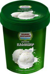 Мороженое ВОЛОГОДСКИЙ ПЛОМБИР Пломбир 15%, без змж, ведерко, 480г, картинка