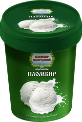 Мороженое ВОЛОГОДСКИЙ ПЛОМБИР Пломбир 15%, без змж, ведерко, 480г, вид