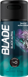 Дезодорант-спрей мужской BLADE Black Alpha Travel, 90мл, крупный план