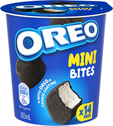 Мороженое OREO Mini Bites, молочное 0,06%, без змж, картонный стакан, 72г, детальное фото