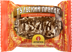 Пряники ДЕМИЧЕВ Тульские с начинкой вареная сгущенка, 130г, детальное фото