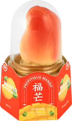 Мороженое HONGQI Fumang, молочное со вкусом манго 1,97%, без змж, эскимо, 75г, картинка