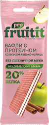 Вафли протеиновые FRUIT IT Pro, со вкусом яблоко-корица, 35г, вид