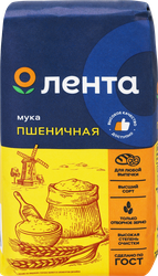 Мука пшеничная ЛЕНТА хлебопекарная, высший сорт, 500г, картинка
