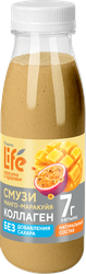 Смузи ЛЕНТА LIFE с коллагеном, Манго-маракуйя, 250мл, детальное фото