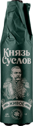 Пиво светлое КНЯЗЬ СУСЛОВ Живое непаст. алк.4% ПЭТ, крупный план
