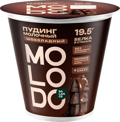Пудинг молочный MOLODO BALANCE Шоколадный 1,5%, без змж, 195г, изображение