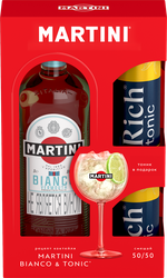 Промо-набор MARTINI Бьянко вин/сод. из виног. сырья+тоник с/газ 2*0.33L, вид