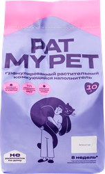 Наполнитель для кошачьего туалета PAT MY PET Тофу зеленый чай, 10л, 4400г, крупный план