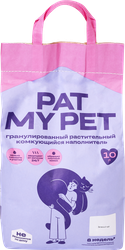 Наполнитель для кошачьего туалета PAT MY PET Тофу зеленый чай, 10л, 4400г, крупный план