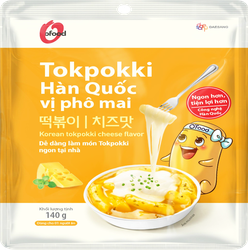 Ттокпокки DAESANG со вкусом сыра, крупный план