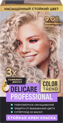 Крем-краска для волос DELICARE Professional, тон 9.08 (жемчужный блонд), картинка