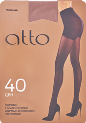 Колготки женские ATTO р. 4 40 den, телесные, Арт. ATBE40, изображение
