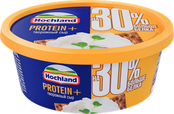 Сыр творожный HOCHLAND Protein+ Cливочный 50%, без змж, 140г, картинка