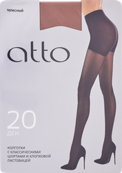 Колготки женские ATTO р. 2 20 den, телесные, Арт. ATBE20, детальное фото