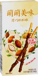 Палочки бисквитные MENGMENG в шоколадной глазури со вкусом какао, 32г, вид