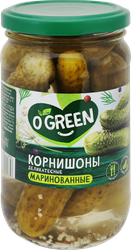 Корнишоны маринованные O'GREEN, 340г, вид