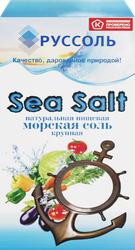 Соль морская РУССОЛЬ пищевая крупная, 500г, изображение